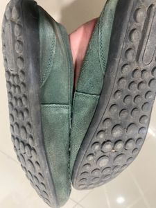 Green Suede Loafers