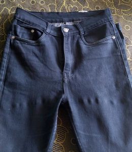 Dark Charcoal Jeans .(High Waisted  )