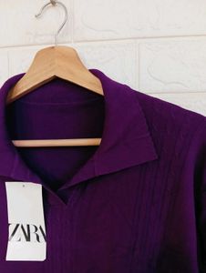 Purple Knit Top