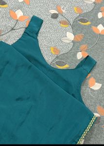 Gama Green Suit Kurti+Pajama