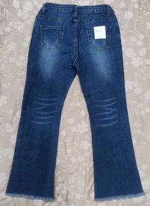 Zara Striped Flare Jeans