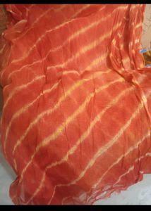 Striped Barati Groom Pagdi/Turban Cloth 6.5 Meter