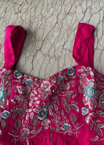 Pink Embellished Kurti