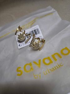 Sparkling Gold Tone Ear Cuffs