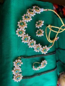 Pearl Peacock Jewelry Set