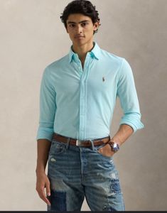 Ralph Lauren Tiffany Knit Oxford Shirt