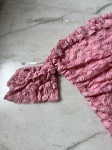 Pink Off-Shoulder Dress