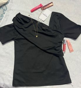 cute combo long fairy skirt &amp; off shoulder blacky