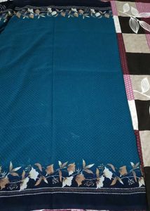 Daily Wear Soft Fabric Saree With Stiched Blouse