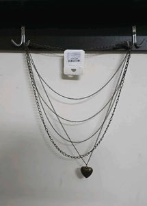 Layered Heart Necklace 💛 in Oxidized Gold ✨️