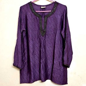 Short Kurti Purple