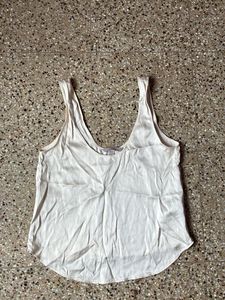 Classic White Satin Top