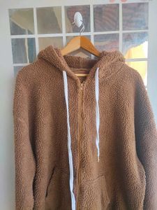 Sherpa Cozy Brown Teddy Bear Hoodie
