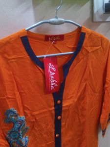 Elegant Orange Kurta