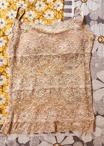 Pair Of Lace Top, Spaghetti Top And Mini Skirt I
