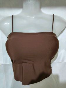 Black Strappy Crop Top