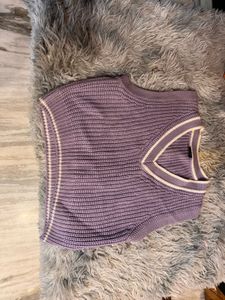 Lavender vest sweater