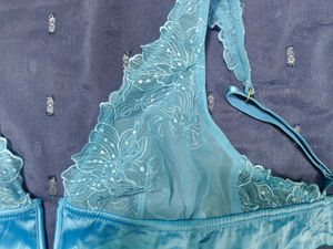 Blue Lace Bra
