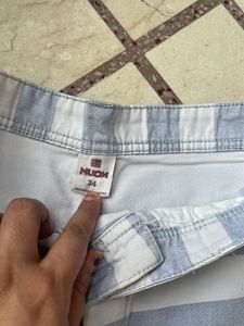 Noun Branded Stripped Shorts
