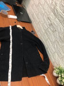Black cardigan