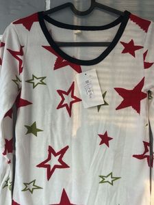 Star Pattern Long Sleeve Top
