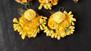Floral Yellow Earrings