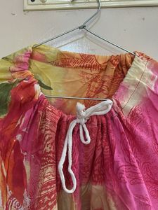 Vibrant Boho Floral Harem Pants