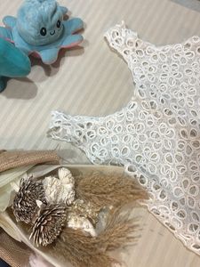 White Sleeveless Mini top