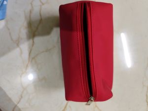 Mac Bride Hot Red Vanity Leather Bag..