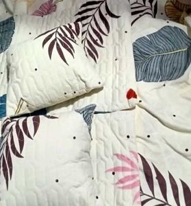 Leaf Print Bedsheet Set
