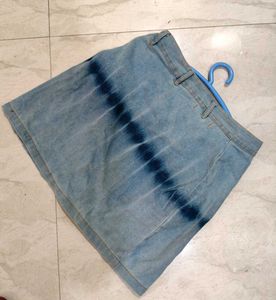 Blue Mini Skirt
