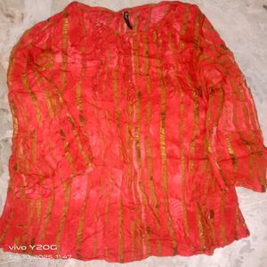 Red Colored Top