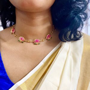 Lotus Necklace Set