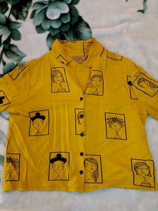Yellow Printed Shirt