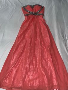 Peach Embellished Gown