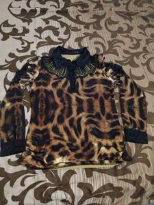 Hongjima Animal Print Stylish Top