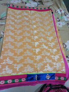 Yellow Pink Saree