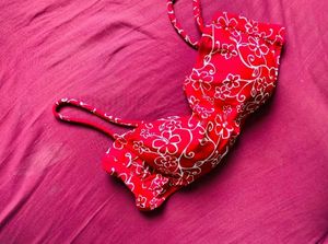 Floral Colour Print Bra