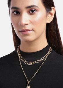 3 Layer Golden Neck Chain