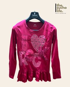'I Love Rock' Long Sleeve Women Top | T-shirt