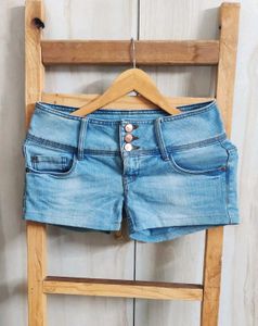 Branded Only Light Wash Denim Shorts Waist-30