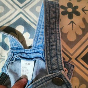 Cute Denim Overalls with Tee