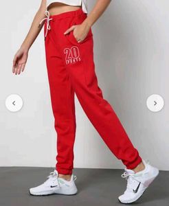 Red '20 Sports' Joggers