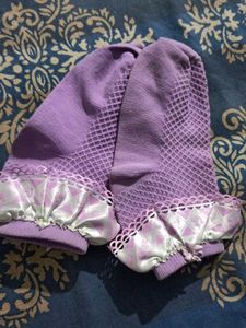 Purple Ruffle Socks