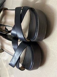 Black Platform Wedges