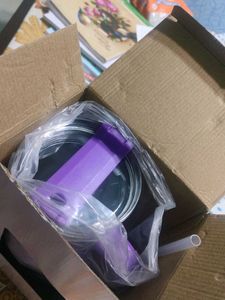 Purple Tumbler with Handle