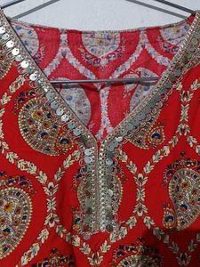 Red Short Kurta