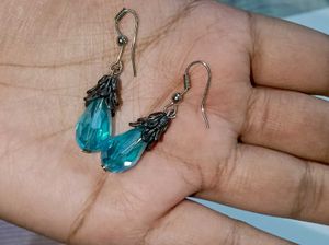 Blue Crystal Necklace Set