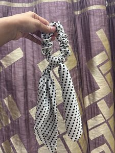 Long Polka Dot Hair Tie  ☺️☺️