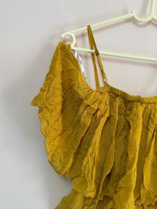 Ruffled Yellow Top